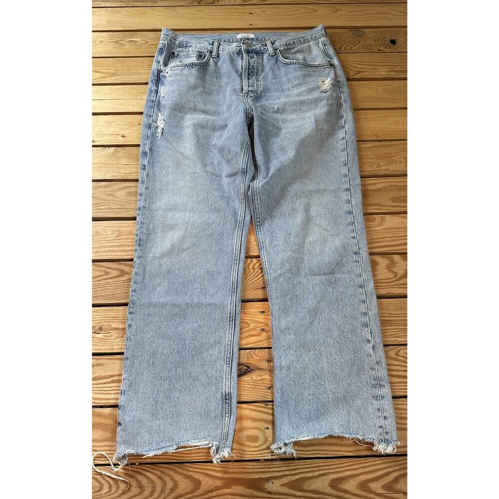 nuuds Women's High Rise Jeans - Faded Blue